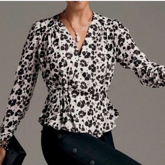 CAbi Rosette Wrap Blouse - Picture 1 of 7